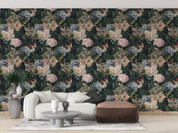Midnight Garden Floral Wallpaper for Stylish Walls

