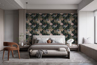 Floral Midnight Garden Wallpaper for Rooms