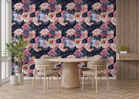 Celestial Rose Silhouette Wall Mural to update walls