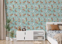 Deer and Bunny Kids Wallpaper Mural
