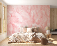 Nostalgic Pink Pattern Wallpaper Mural
