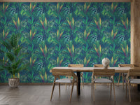Tropical Leaf Pattern Removable Wallpaper