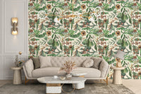 Vintage Tropical Paradise Mural for tropical vibes