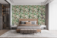 Vintage Tropical Paradise Mural for stylish walls
