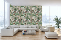 Vintage Tropical Paradise Mural for bold spaces