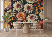 Floral Serenity Wild Wallpaper Mural for modern walls