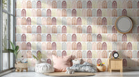 Removable Abstract Patterns Wall Mural for playful rooms