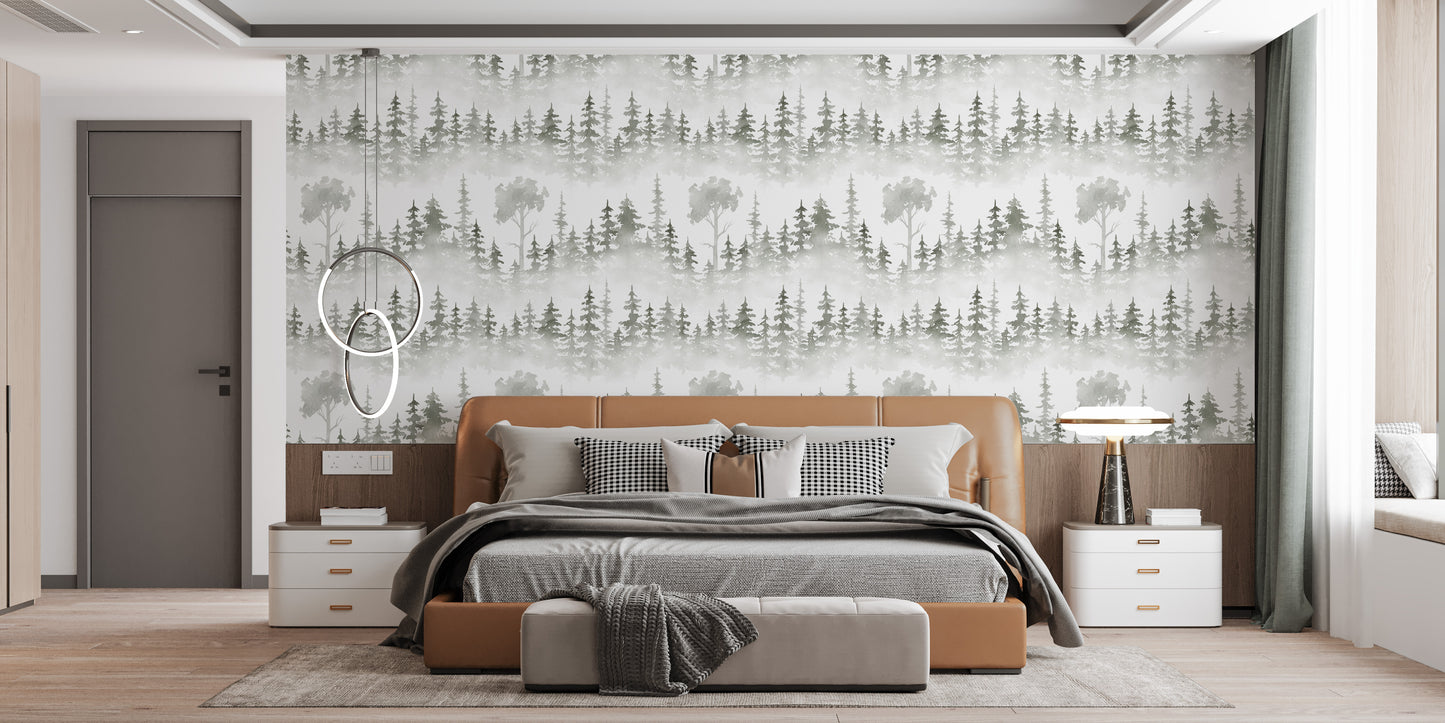 Snow Covered Tropical Trails Wall Mural for a fresh look