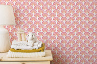 Pink Arch Patterns Removable Wallpaper Mural for walls