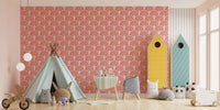 Pink Arch Patterns Removable Wall Mural for vibrant spaces
