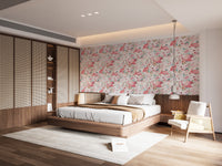 Pink Flamingo Patterns Wall Mural for a lively feel