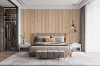Vertical Striped Wood Elegance Wall Mural for rooms