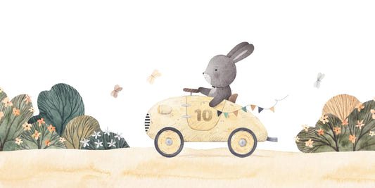 Bunny Joyful Ride Wall Mural