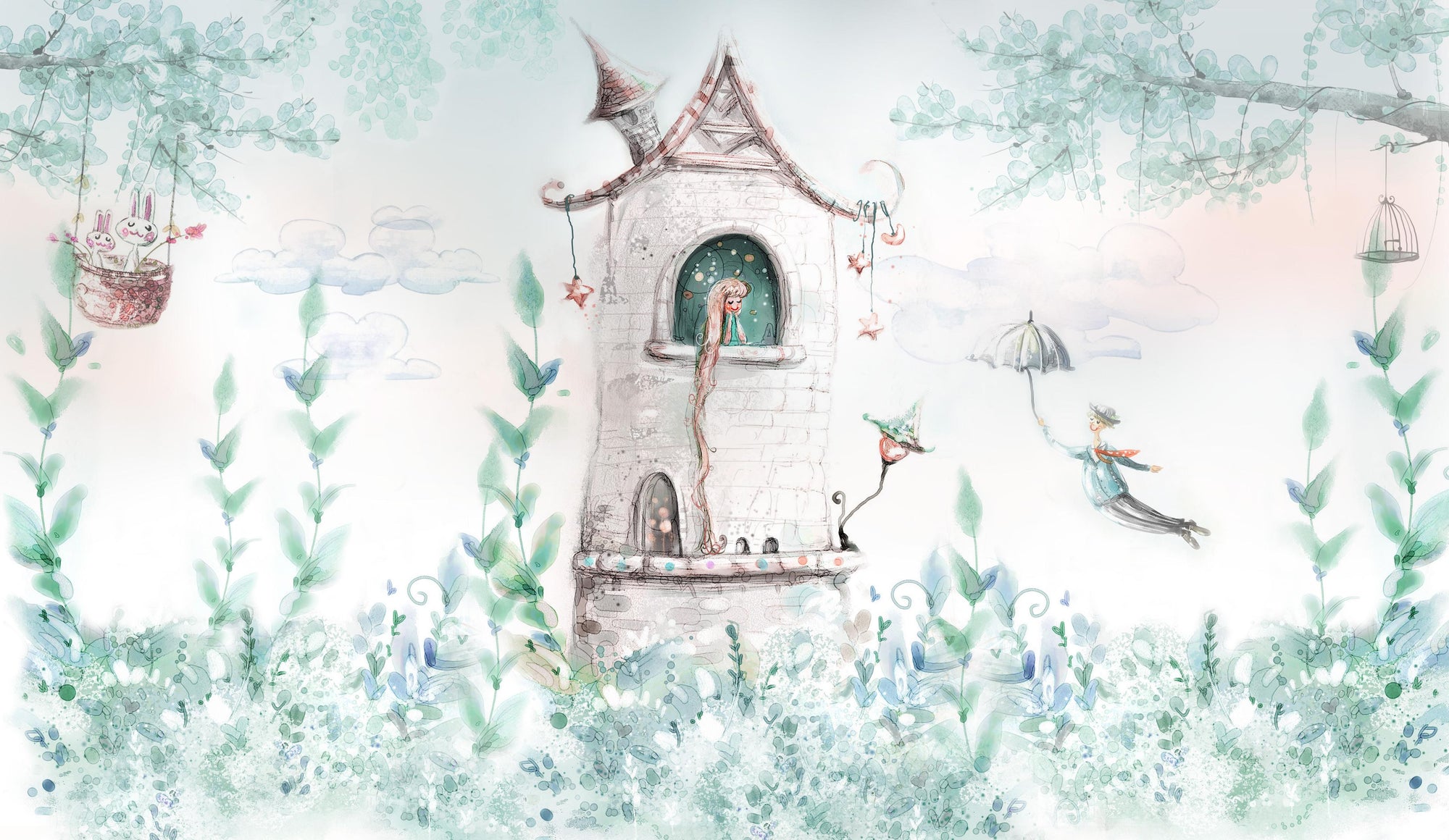 Fairytale Princess Castle Wallpaper
