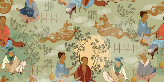 Ancient Tea Ceremony Wall Mural