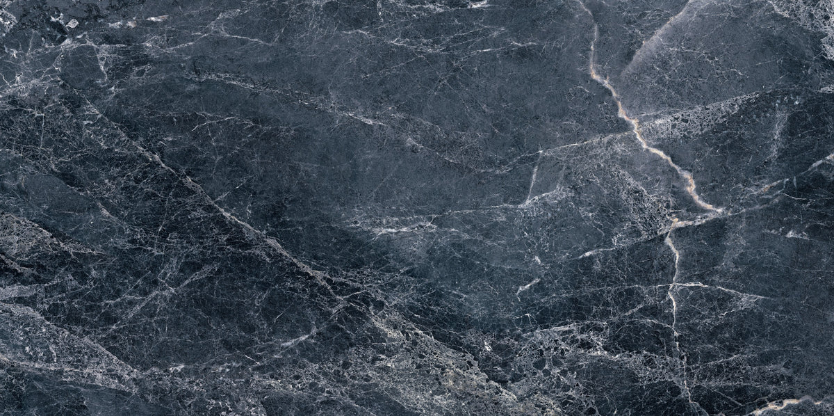 Midnight Marble Wallpaper Mural-b381 in your room — zoomed