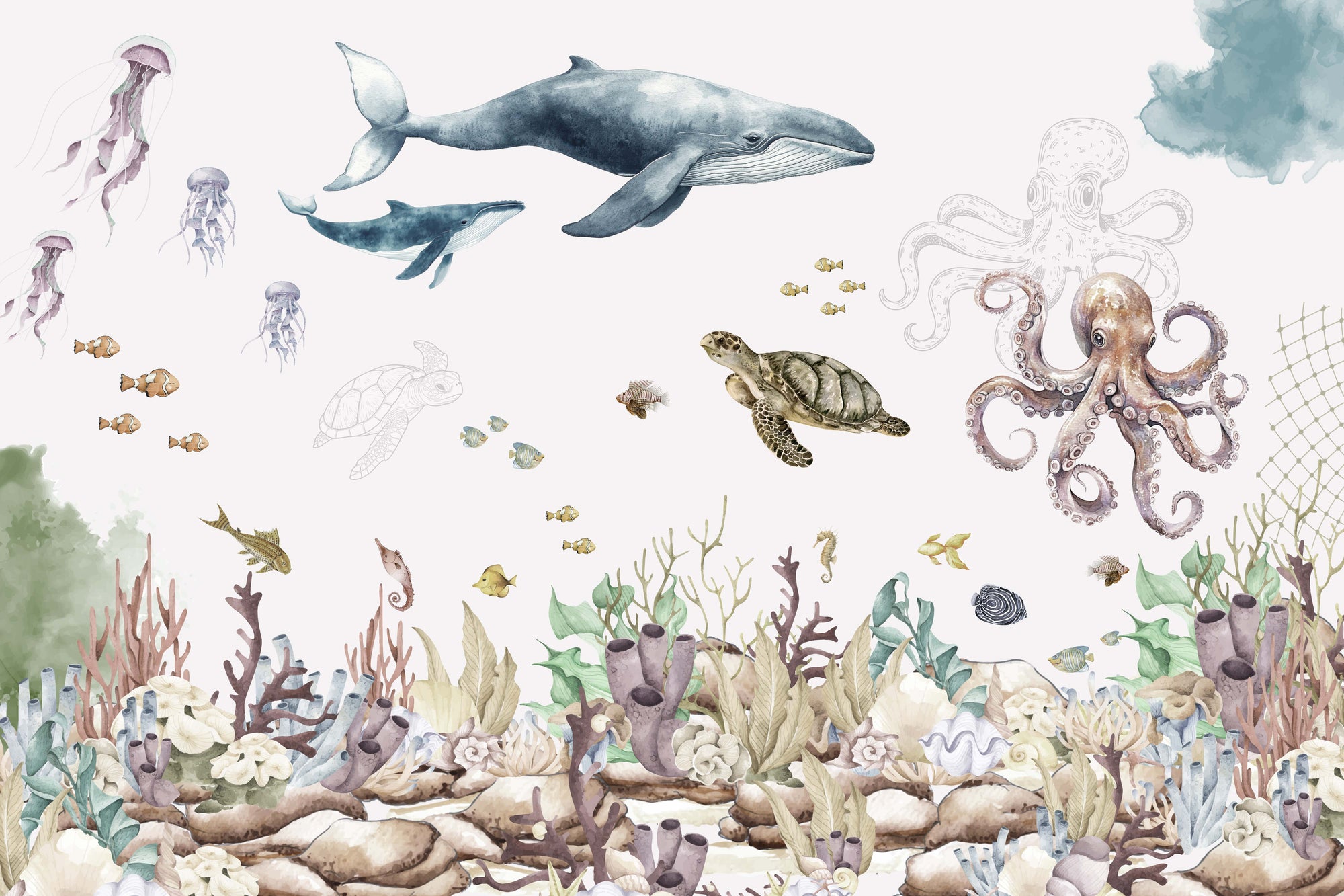 Underwater Marine Life Wallpaper