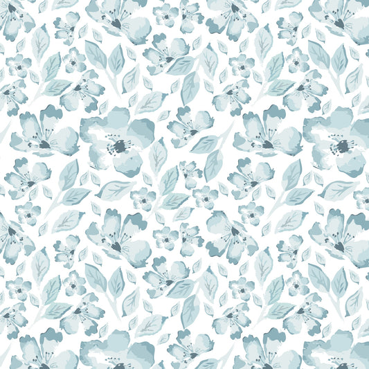 Blue Roses Wall Mural