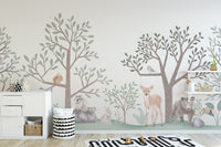 Cute woodland creatures wallpaper for nature lovers
