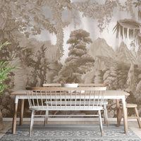 Exotic Jungle Wallpaper Mural with wild jungle scenes