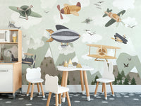 Skyward Adventure Dreams Wallpaper Mural with dreamlike skies