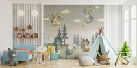 Magical Dragon Grove Wall Mural for a mythical vibe