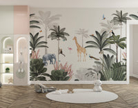 Exotic Jungle Wallpaper Mural with dense jungle views