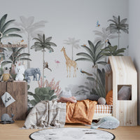 Exotic Jungle Wall Mural for a bold, tropical vibe