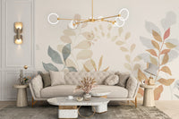 Autumn Whisper Wall Mural with gentle fall tones