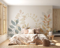 Autumn Whisper Wall Mural with fall foliage details