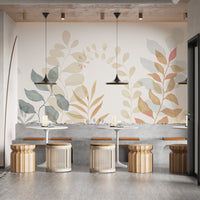 Autumn Whisper Wallpaper Mural with soft fall colors
