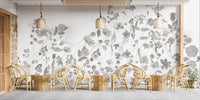 Delicate Wildflower Wall Mural with gentle flower details