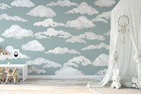 Dreamy Turquoise Skies Wall Mural for a peaceful sky view