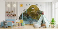Magical Hillscape Adventure Wall Mural with rolling hills