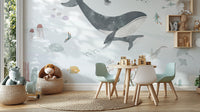 Colorful Undersea Life Wall Mural for Interiors