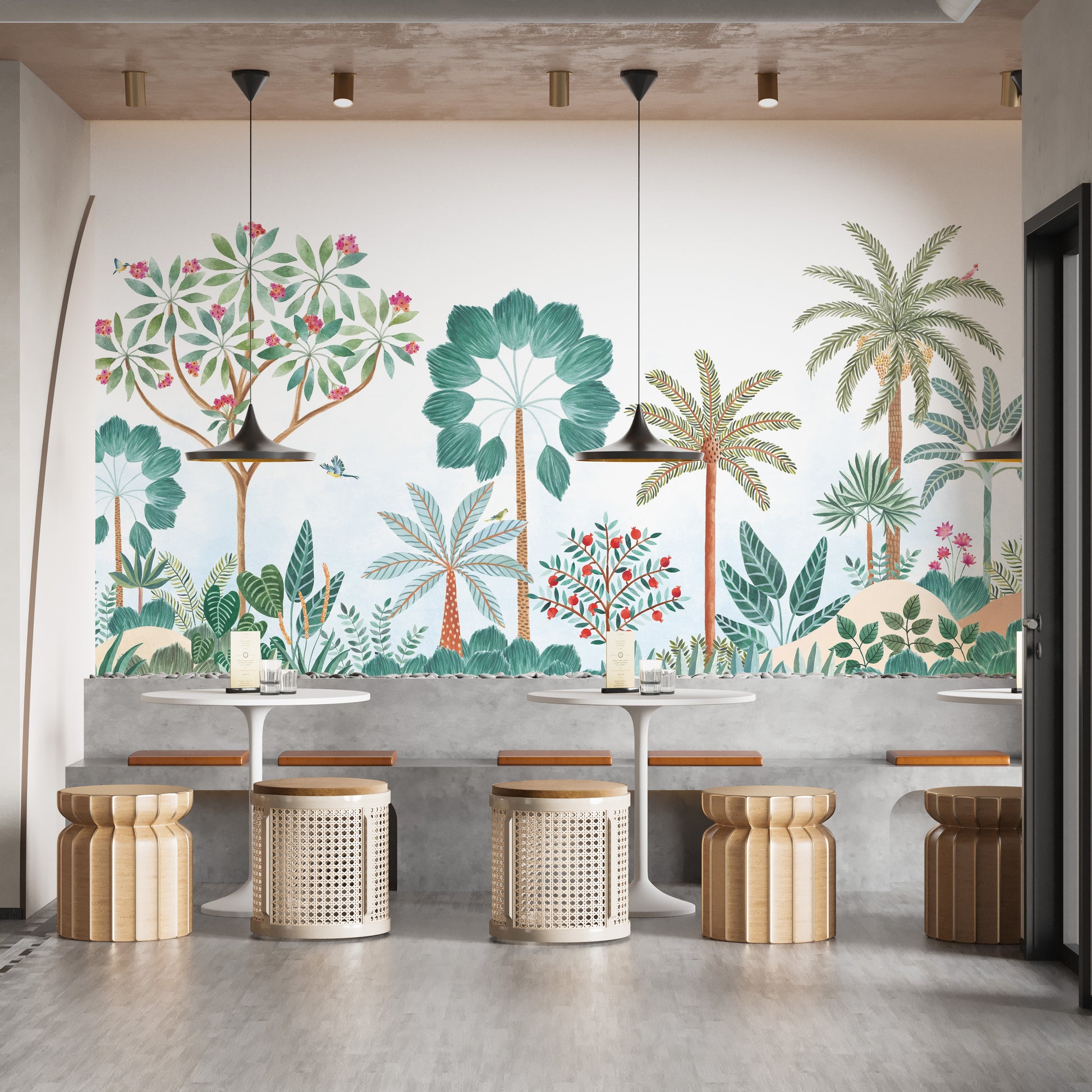 Tropical Canopy Wallpaper Mural for refreshing style