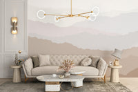 Nature scene wallpaper mural peaceful mountains
