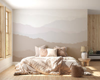 Serene peaks wallpaper mural peaceful view
