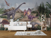 Exciting Jurassic Era Wallpaper Mural for kids