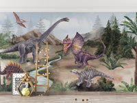 Jurassic Era Wallpaper Mural for kids' decor