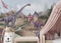 Jurassic Era Wallpaper Mural for a playful look