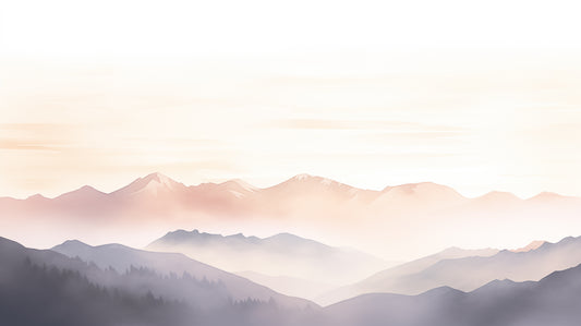 Foggy Hills Wall Mural