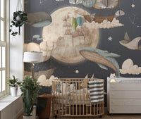 Mystical Marine Life Wallpaper Mural for a calming vibe