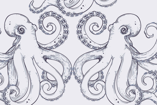 Giant Octopus Sea Wall Mural