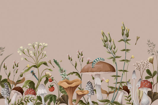 Fantasy Mushroom Garden Wallpaper