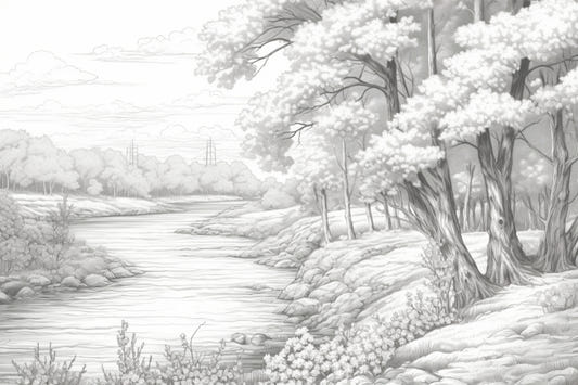 Grey Forest Wallpaper Mural