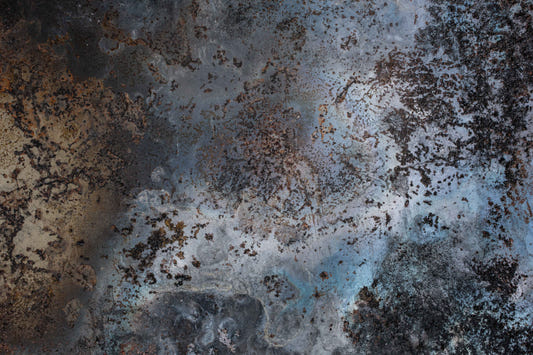 Blue Rust Abstract Wall Mural