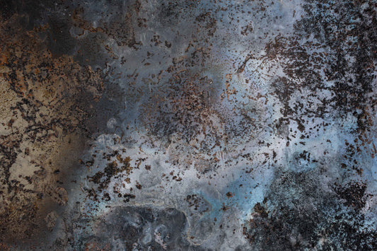 Blue Rust Abstract Wall Mural