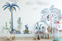 Tropical Oasis Wallpaper Mural for lush decor