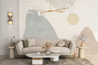 Gradient style abstract terrain wallpaper mural
